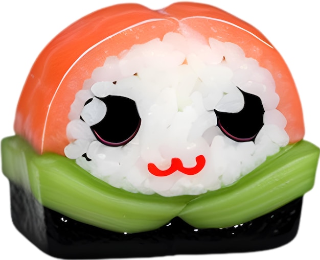 Icona del cibo sushi un'icona del cibo sushi colorata e carina