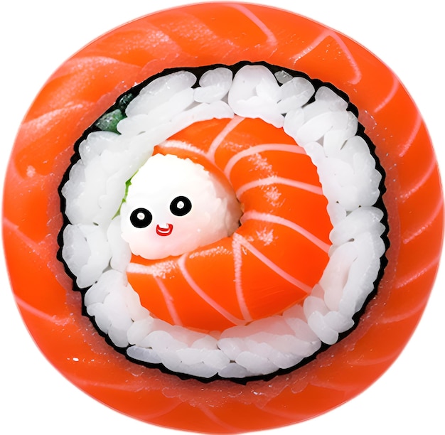 Sushi food icon a cute colorful sushi food icon