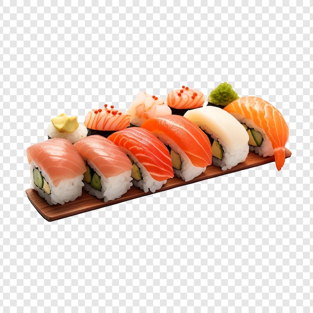 Sushi geïsoleerd op transparante achtergrond