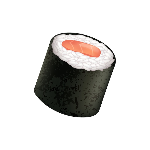 PSD illustrazione di sushi isolata