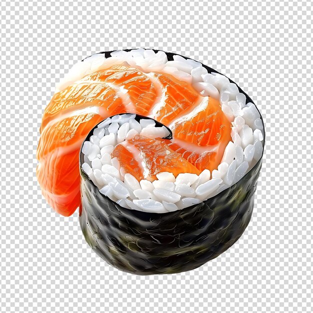 PSD sushi on isolated background