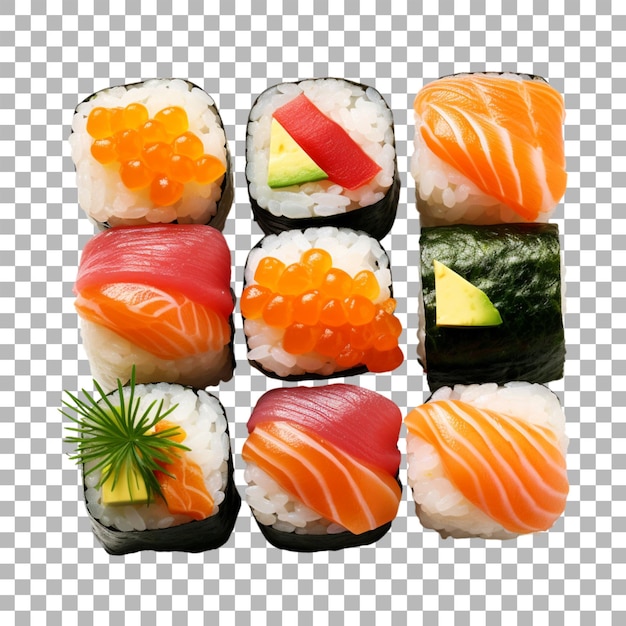 Sushi Na Przezroczystym Tle