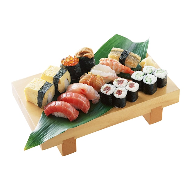 Sushi-plaat met Nigiri Sashimi en Maki