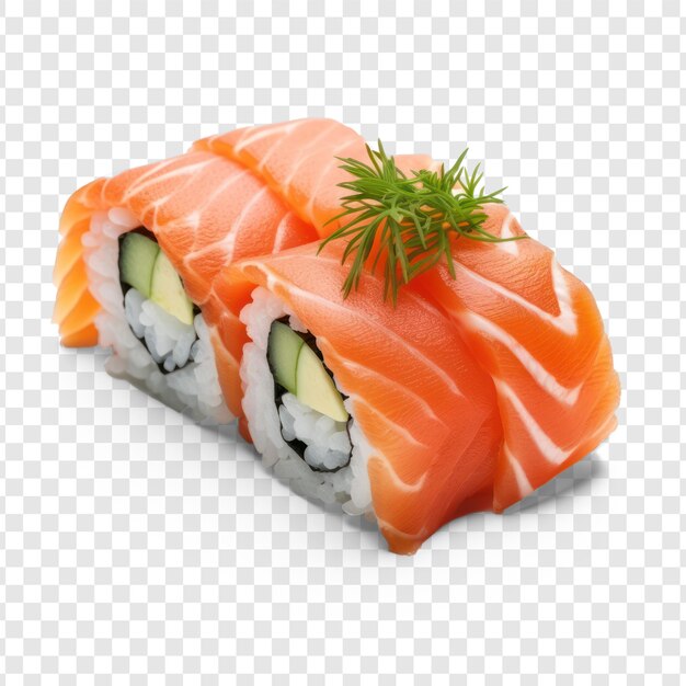 PSD sushi on transparency background psd