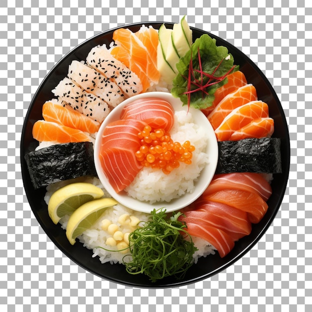 PSD sushi on transparent background