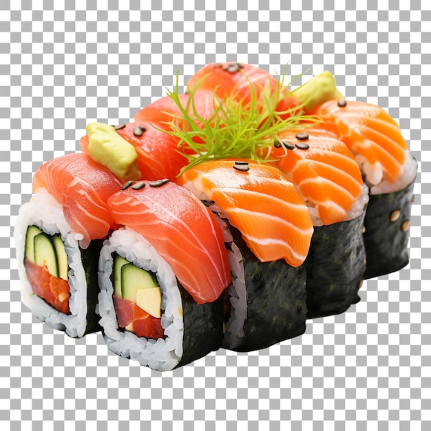 PSD sushi on transparent background