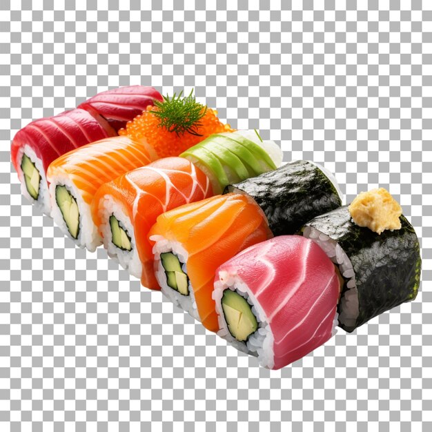 PSD sushi on transparent background