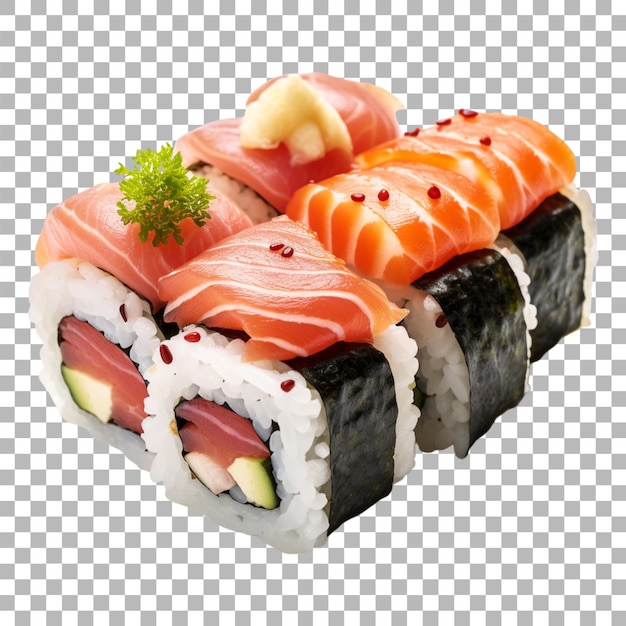 PSD sushi on transparent background