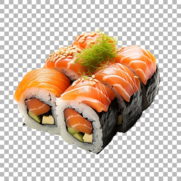 Sushi on transparent background