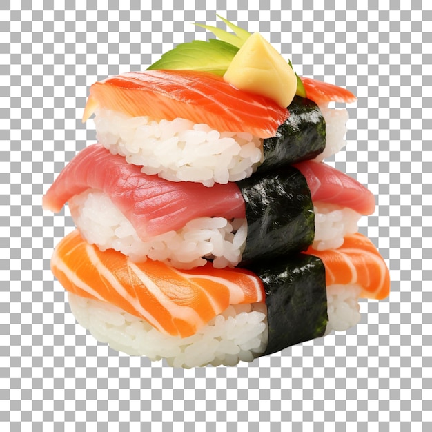 PSD sushi on transparent background