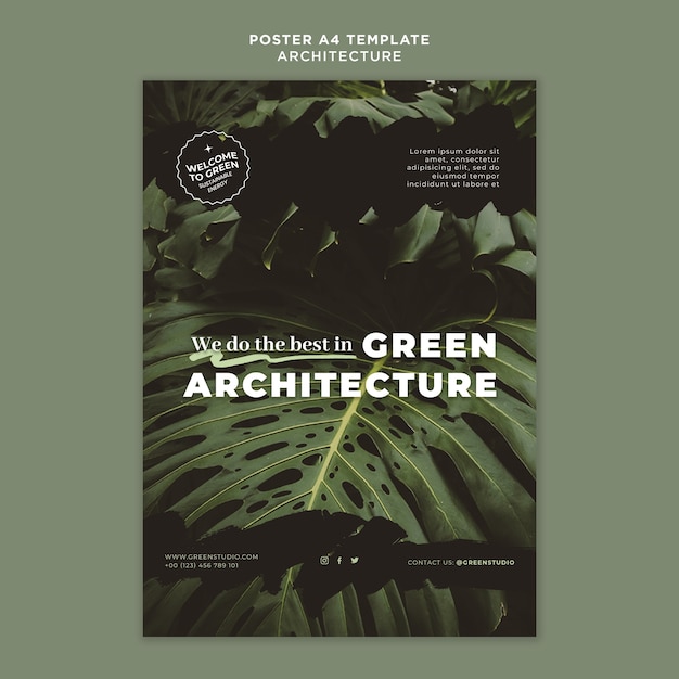 PSD sustainable architecture template design