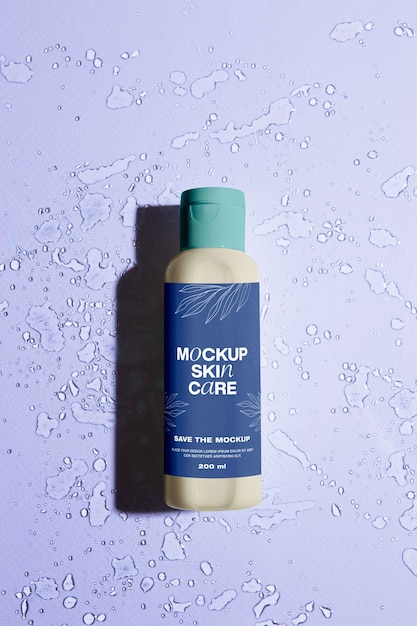 sustainable skincare product with packaging mock-up