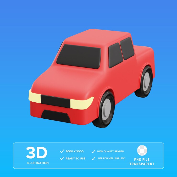 PSD suv 3d 일러스트레이션