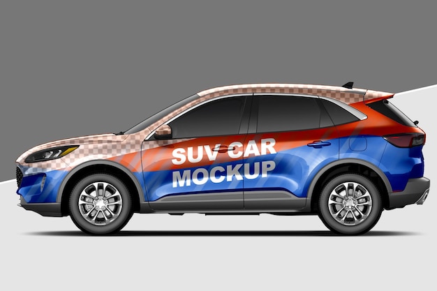 PSD suv car mockup