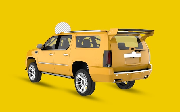 Suv na przezroczystym tle 3d render