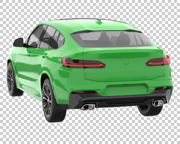 PSD suv na przezroczystym tle. renderowania 3d - ilustracja