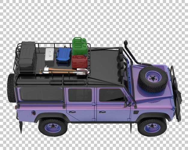 PSD suv na przezroczystym tle. renderowania 3d - ilustracja