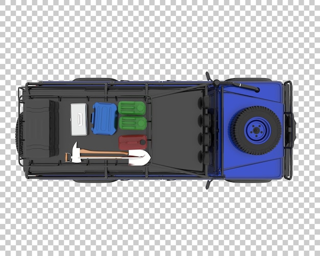 PSD suv na przezroczystym tle. renderowania 3d - ilustracja