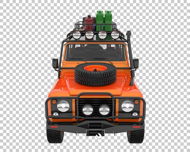 PSD suv na przezroczystym tle. renderowania 3d - ilustracja