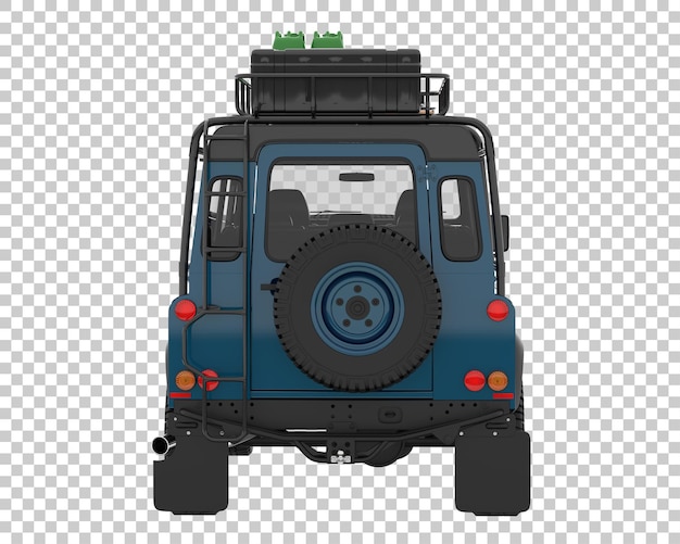 SUV na przezroczystym tle. renderowania 3D - ilustracja