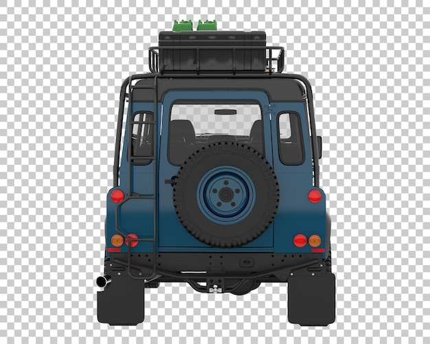 PSD suv na przezroczystym tle. renderowania 3d - ilustracja