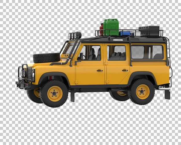 PSD suv na przezroczystym tle. renderowania 3d - ilustracja