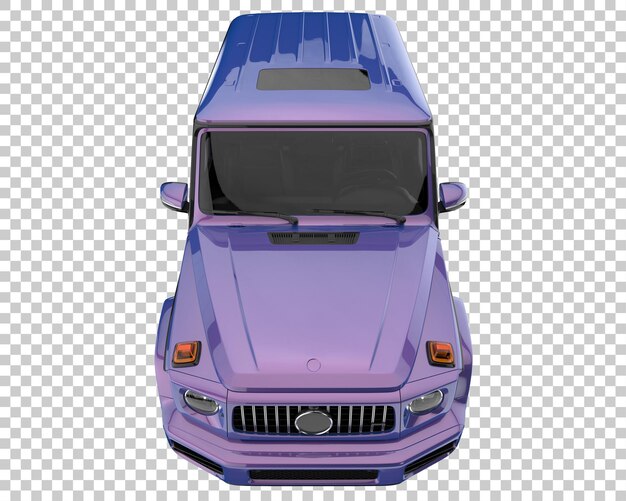 PSD suv na przezroczystym tle. renderowania 3d - ilustracja