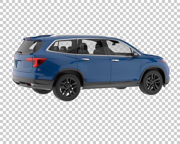 PSD suv na przezroczystym tle. renderowania 3d - ilustracja