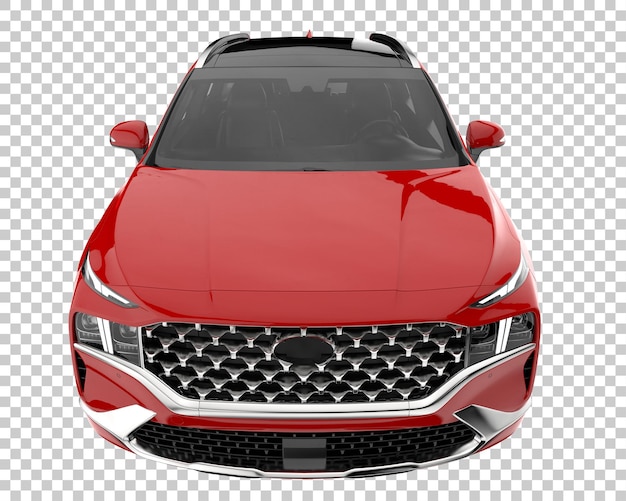 SUV na przezroczystym tle. renderowania 3D - ilustracja
