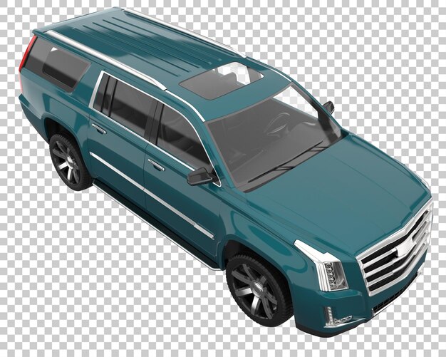 PSD suv na przezroczystym tle. renderowania 3d - ilustracja