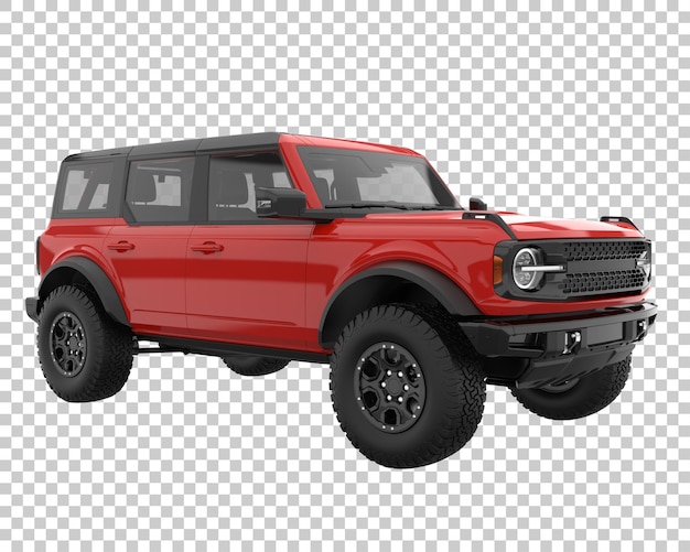 PSD suv na przezroczystym tle. renderowania 3d - ilustracja