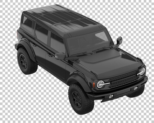 PSD suv na przezroczystym tle. renderowania 3d - ilustracja