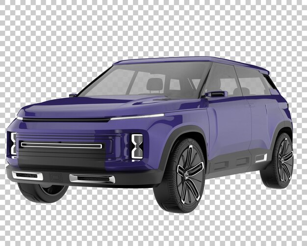 PSD suv na przezroczystym tle. renderowania 3d - ilustracja