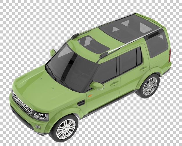 PSD suv na przezroczystym tle. renderowania 3d - ilustracja