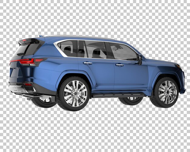 PSD suv na przezroczystym tle. renderowania 3d - ilustracja