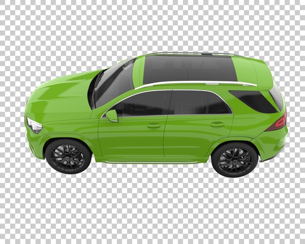 PSD suv na przezroczystym tle. renderowania 3d - ilustracja