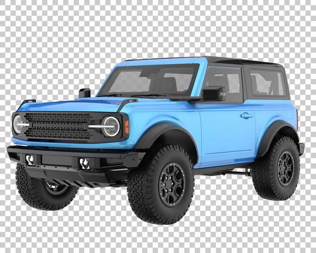 PSD 透明な背景に suv。 3 d レンダリング - イラスト