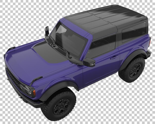 PSD 透明な背景に suv。 3 d レンダリング - イラスト