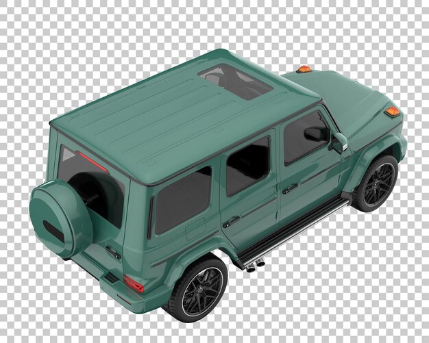 PSD suv op transparante achtergrond. 3d-rendering - illustratie