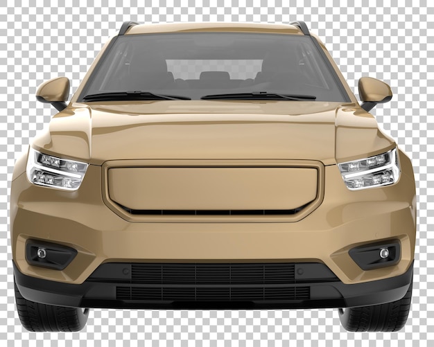 PSD suv op transparante achtergrond. 3d-rendering - illustratie