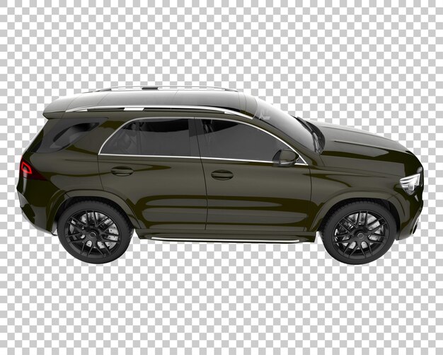 PSD suv op transparante achtergrond. 3d-rendering - illustratie