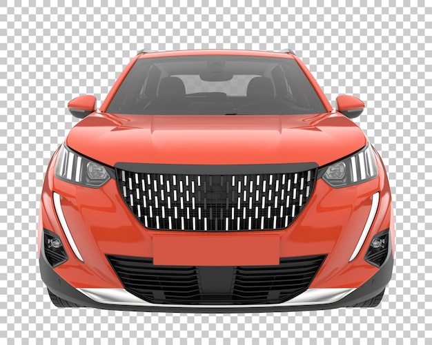 Suv op transparante achtergrond. 3d-rendering - illustratie