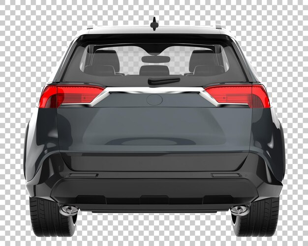 Suv op transparante achtergrond. 3d-rendering - illustratie