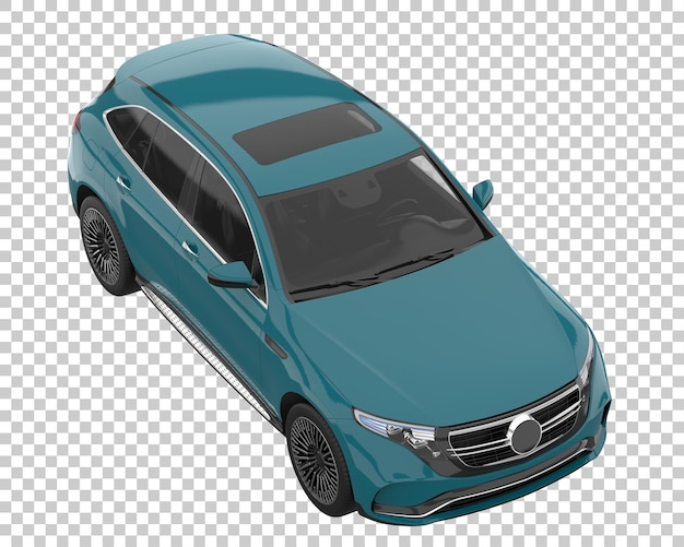 Suv on transparent background. 3d rendering - illustration