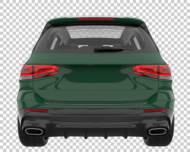 Suv on transparent background. 3d rendering - illustration