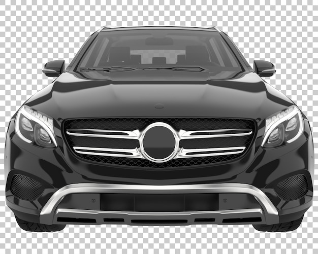 Suv on transparent background. 3d rendering - illustration