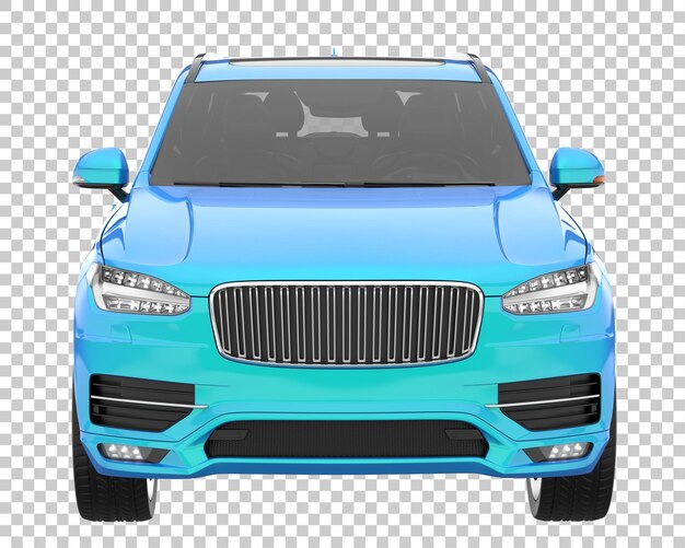 PSD suv on transparent background. 3d rendering - illustration