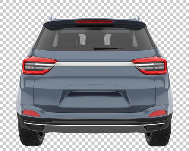 Suv su sfondo trasparente. rendering 3d - illustrazione