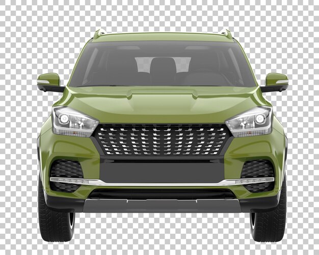 Suv su sfondo trasparente. rendering 3d - illustrazione