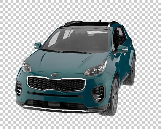 รถ SUV บนพื้นหลังโปร่งใส เรนเดอร์ 3 มิติ - ภาพประกอบ